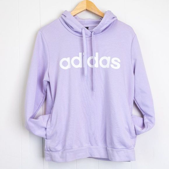 adidas Lavender Purple Hoodie with Pocket, Size Large - Picture 4 of 11